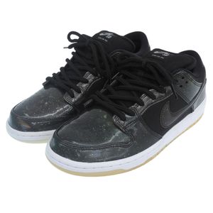Unused ▲NIKE 883232-001 SB DUNK LOW TRD QS Galaxy Mesh Leather Sneakers, Black, Size 27cm, Men's, with Box