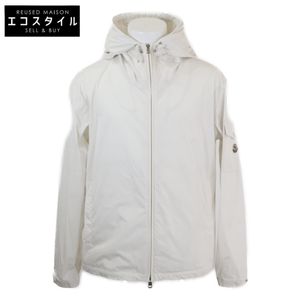 Moncler SASSIERE 連帽拉鍊尼龍夾克，1 碼，成色極佳，2024 年款。 [二手]