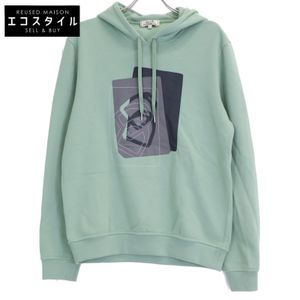 Hermes [Excellent Condition/Domestic Authentic] Etrier Decare Leather Patch Pullover Hoodie S [Used]