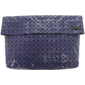 Excellent condition ISSEY MIYAKE MIYAKE BAOBAO BB51-AG851 PVC cotton purple clutch bag 0365 [Used]