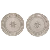 近全新愛馬仕 Mosaic 24 鉑 P035007P 陶瓷馬紋皮革Plate盤 1605 [二手] 愛馬仕