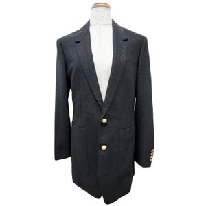Excellent condition △ CELINE 2V58I561F 100% Cashmere Gold Button Single Tailored Jacket Charcoal Gray Size 36 Made in Italy Authentic Women's Recommended ◎