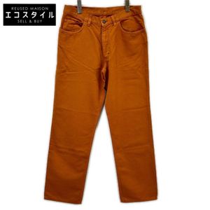 Loro Piana Orange Linen Cotton Pants, Size 32 [Used]