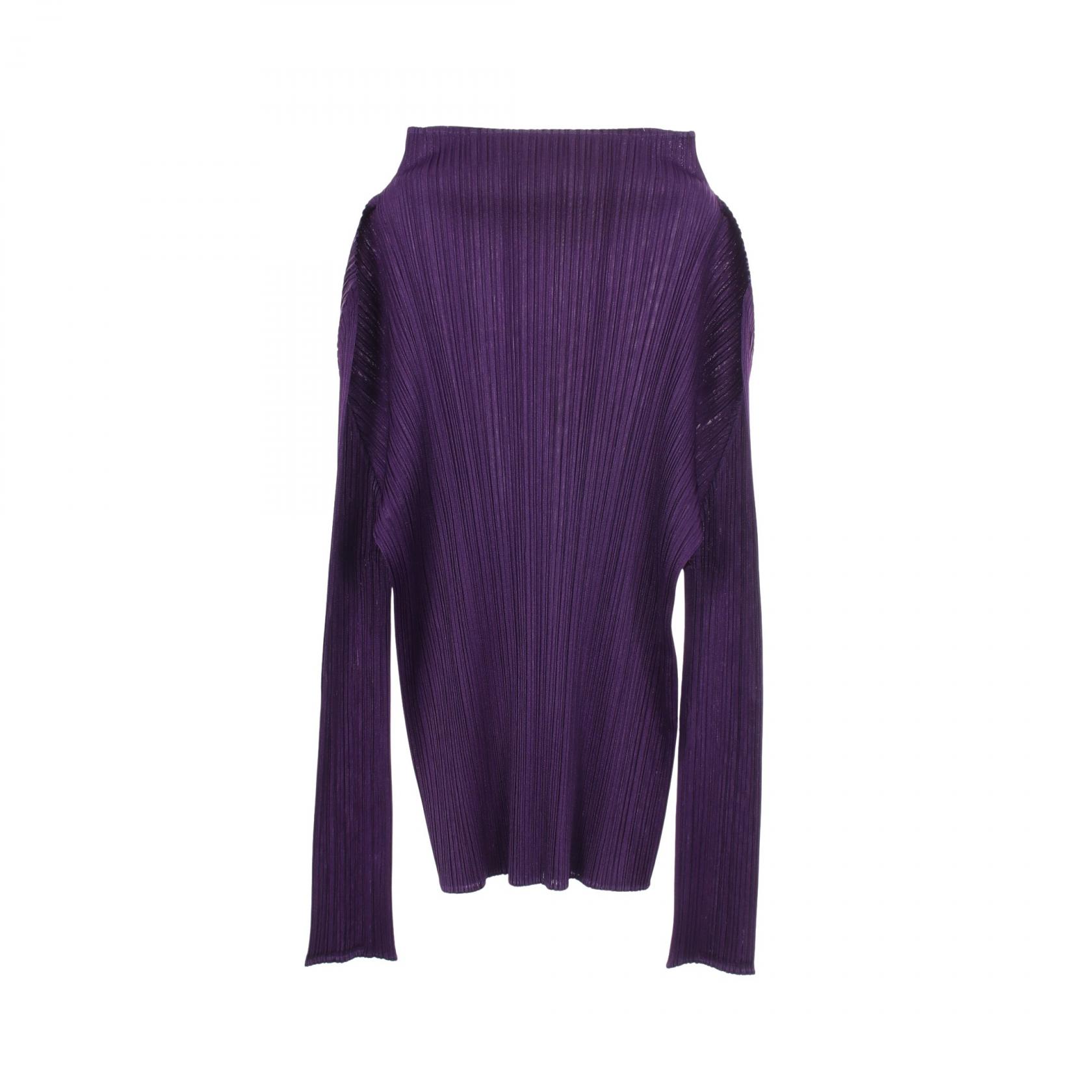 【二手】PLEATS PLEATS PLEASE高領剪裁縫製上衣，紫色，其他剪裁縫製上衣，女裝，二手