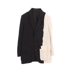 [Used] Yohji Yamamoto Tailored Jacket, Patchwork Fabric Jacket, Men's, Used A