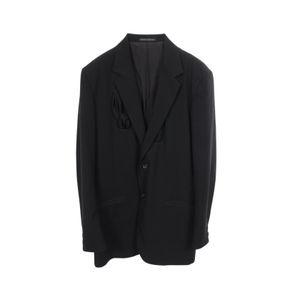 [Used] Yohji Yamamoto POUR HOMME Tailored Jacket with Scarf Design HB-J14-100 Wool Jacket Men's Used A