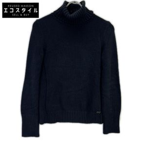 Foxy New York 27729-NATFA101MY-2 Black Angel Hair Cotton Turtleneck Size 40 [Used]