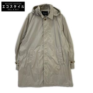 파파스(Papas) D049AFCH901 아이보리 나일론 스탠칼라 코트 LL【중고】