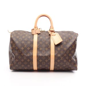 【二手】LOUIS VUITTONKeepall 45 波士頓包，Monogram M41428，PVC塗層帆布皮革，男女通用，二手