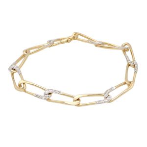 [Used] Cartier Bracelet, Diamond Bracelet, Wrist Size 17cm, K18 (Yellow Gold), Diamond Bracelet, Women's, Used A