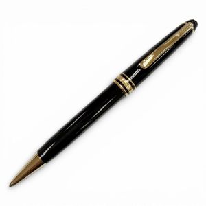 Mint condition ▼ MONTBLANC Meisterstück Twist-action White Star Ballpoint Pen, Black & Gold, Made in Germany, Men's, Writing Tested.