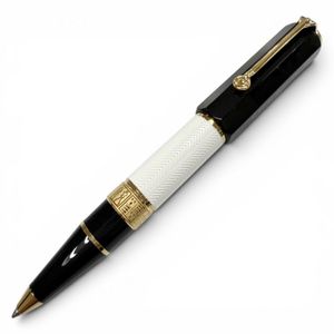 Mint Condition ▼ MONTBLANC Writers Edition 2016 William Shakespeare Special Edition 3562/9000 Twist-action White Star Ballpoint Pen, Black, White, Gold, Made in Germany, Men's, Writing Tested, Comes with Box