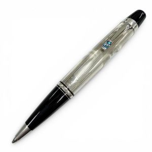 Mint condition ▼ MONTBLANC Boheme AG925 Blue Gemstone White Star Ballpoint Pen, Silver & Black, Made in Germany, Weight 33.47g, Men's, Writing function confirmed.