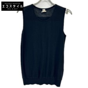 Hermes Lemaire era black cashmere sleeveless knit top, size 36 [Used]