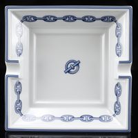 Hermes Ashtray, Other Home Decor, Chaine d'Ancre Pattern, Ceramic Ashtray - [Used]