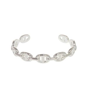 Like New Hermes Chaine d'Ancre Enchainée Bangle ST Sterling Silver 925 1342 [Used] HERMES