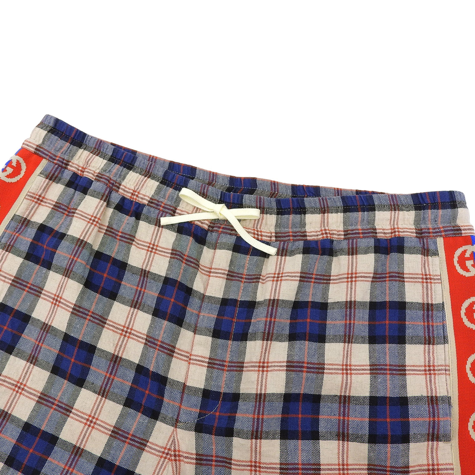 美品△GUCCI グッチ 625893 コットン リネン インターロッキングG