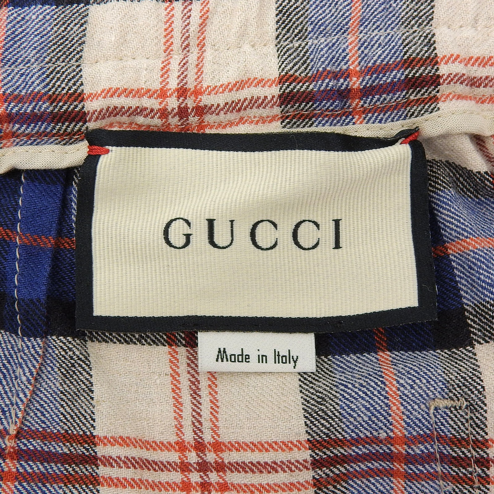 美品△GUCCI グッチ 625893 コットン リネン インターロッキングG