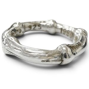 Excellent condition □ TIFFANY&Co. Tiffany SV925 1996 Bamboo Ring, Silver, Size JP 9 (approx.), Weight 5.46g, Women's/Men's