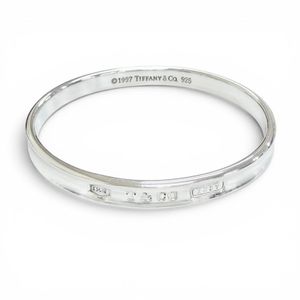 Mint condition △ TIFFANY&Co. Tiffany 1837 Narrow Bangle 925 Bracelet Accessory Silver Weight 32.2g Women's Recommended ◎