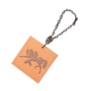 [Used] Hermes Charm Zingaro Braun Leather Charm Zingaro Women's Used A