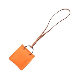 [Used] Hermes HERMES Charm Sac Orange Feu Gold Feu/Gold Leather Sac Orange Feu/Gold Women's Used A
