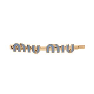 [Pre-owned] Miu Miu Logo Hairpin 5IF146F0076 GP (Gold Plated) Women's New