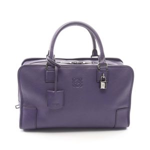 【二手】 LOEWE 手提包 Amazona 36 紫色 皮革 Amazona 36 女士 Used A