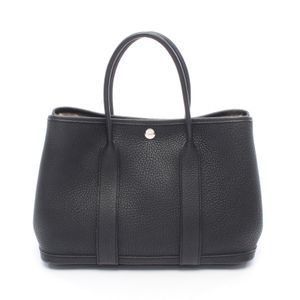 【중고】 Hermes 에르메스 토트백 가든파티 PM 블랙 여성용 Used A