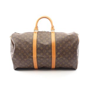 【중고】 LOUIS VUITTON 보스턴백 키폴 50 M41426 PVC 코팅 캔버스 레더 키폴 50 유니섹스 Used B