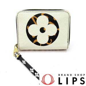 LOUIS VUITTON 지피 코인 퍼스 M67879 모노그램 정글 여성용 아이보리【중고】