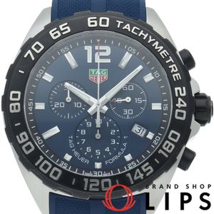 TAG HEUER 포뮬러 1 크로노그래프 블루 Formula 1 Chronograph CAZ101AV.FT8077 박스 보증서 SS/러버 남성용 시계 블루 폴리싱 완료 미품 【중고】