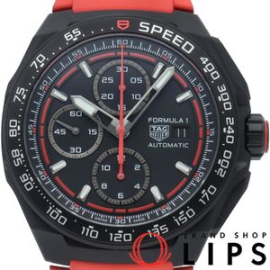 TAG HEUER 포뮬러 1 크로노그래프 Formula 1 Chronograph CBZ2085.FT8093 박스 보증서 티타늄/러버 남성용 시계 블랙 미품 【중고】