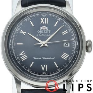 오리엔트 오리엔트 밤비노 워치 40.5mm Bambino RN-AC0024L 박스 보증서 SS/가죽 남성용 손목시계(기타) 네이비 미품 【신품】