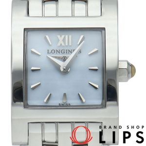 LONGINES 돌체비타 여성용 시계 자개 다이얼 Dolcevita L5.161.4 SS 여성용 시계 블루 자개 폴리싱 완료 미품 【중고】