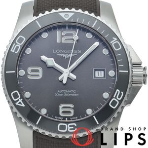 LONGINES 하이드로콘퀘스트 오토매틱 41mm L3.781.4/L3.781.4.76.9 박스 보증서 포함 SS 남성용 시계 그레이 미사용 신품