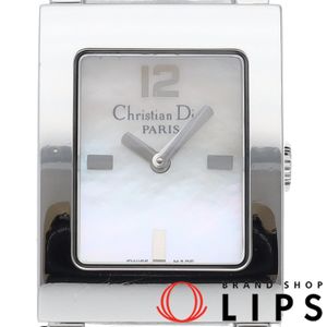 크리스찬 디올 말리스 여성용 시계 자개 Malice Ladies Watch D78-109 SS 여성용 시계 화이트 자개 폴리싱 완료 미품 【중고】