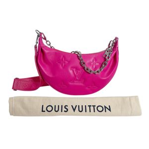LOUIS VUITTON M59915 오버 더 문 2way 백 버블그램 숄더백 핑크【중고】