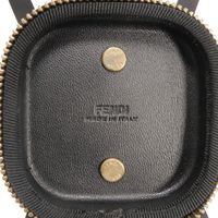 중고 FENDI 펜디 폰홀더 파우치 아이폰 메쉬 카프 러버 지퍼 넥 스트랩 2WAY 로고 블랙 스마트폰 액세서리