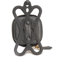 중고 FENDI 펜디 폰홀더 파우치 아이폰 메쉬 카프 러버 지퍼 넥 스트랩 2WAY 로고 블랙 스마트폰 액세서리