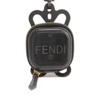 중고 FENDI 펜디 폰홀더 파우치 아이폰 메쉬 카프 러버 지퍼 넥 스트랩 2WAY 로고 블랙 스마트폰 액세서리
