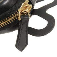중고 FENDI 펜디 폰홀더 파우치 아이폰 메쉬 카프 러버 지퍼 넥 스트랩 2WAY 로고 블랙 스마트폰 액세서리