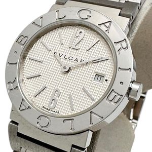 BVLGARI 불가리 불가리 불가리 BB26SS 아날로그 손목시계 스테인리스 스틸 쿼츠 실버 다이얼 여성용 【중고】
