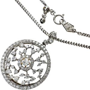 HOSHInoSUNA/星の砂 ダイヤモンド（中央1石） 0.10ct その他ダイヤモンド 1.20 ct ネックレス Pt900プラチナ/Pt850プラチナ/K18 15.9g 70cm レディース 【中古】