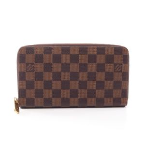 [중고] 루이비통 LOUIS VUITTON 라운드 장지갑 지피 오가나이저 다미에 에베느 N60003 레더 지피 오가나이저 유니섹스 Used B