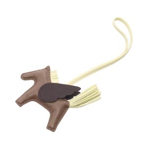 【中古】 エルメス HERMES チャーム ロデオペガサスPM エトゥープ ジョーヌミルトン ルージュセリエ エトゥープ/ルージュセリエ/ジョー その他 ロデオペガサスPM エトゥープ/ルージュセリエ/ジョーヌミルトン
