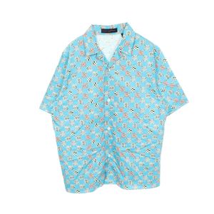 [중고] LOUIS VUITTON 디스토티드 다미에 반팔 RM211 ZYT HKS77W 코튼 반팔 셔츠 남성용 미사용