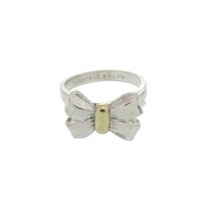 ティファニー リボンモチーフ シルバー925 シルバー750 シルバー リング 指輪 0807【中古】TIFFANY&Co.