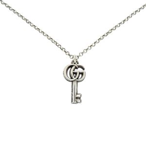 グッチ アラベスク ダブルG キー 627757 シルバー925 シルバー ネックレス 0831【中古】GUCCI メンズ