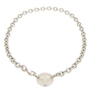 美品 ティファニー リターントゥ オーバルタグ ネックレス シルバー925 シルバー 0805【中古】TIFFANY&Co. メンズ